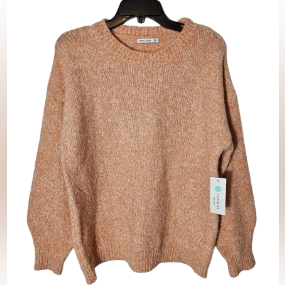 Pink Clover Peach Women's Cozy Knit Sweater Stitch Fix Size Medium NWT